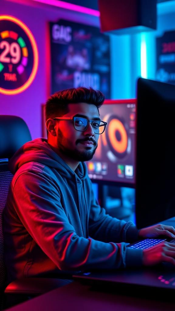 Leo Marín creating content
